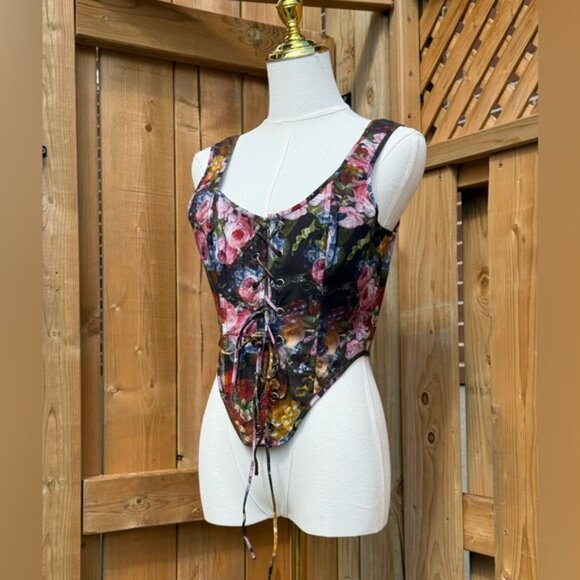 🆕 SELKIE 🧿 NWOT Genevieve Duchess Corset, Still Life Portrait - Sz L - Picture 3 of 16